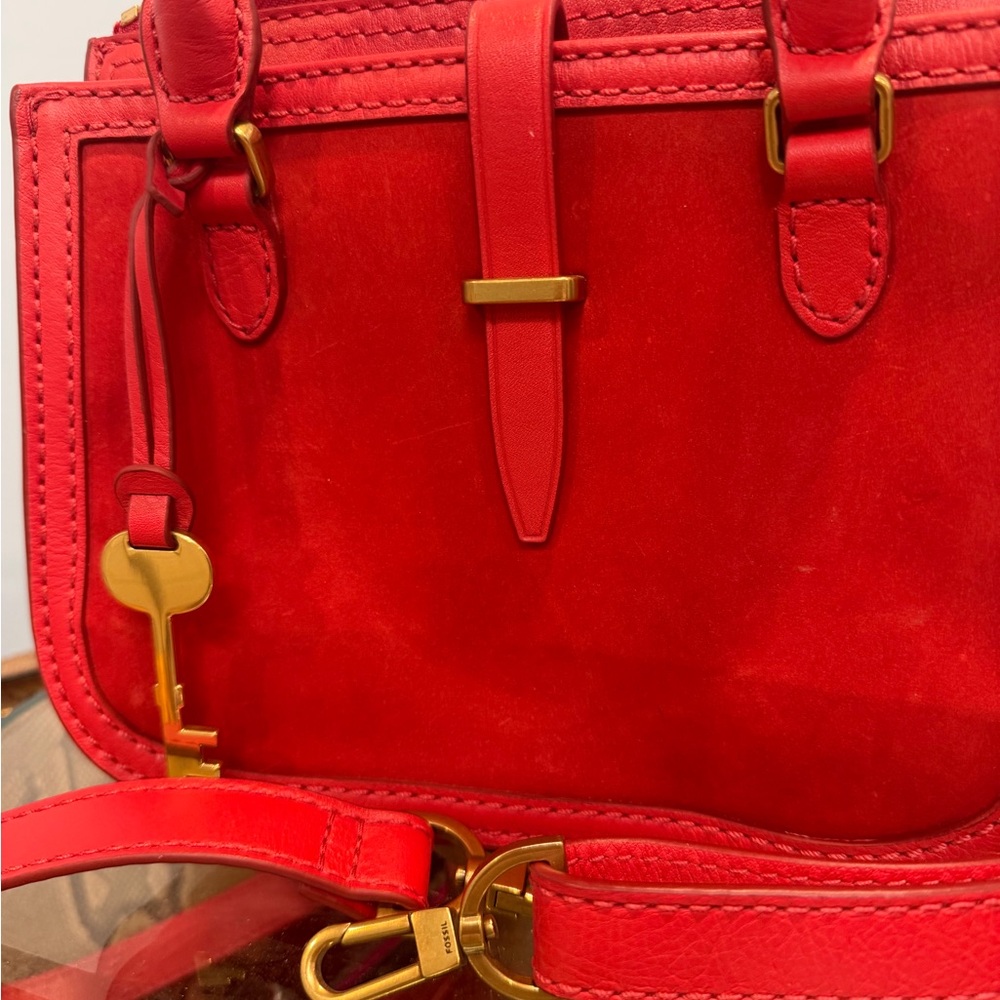 Fossil Elegant Red Mini Handbag